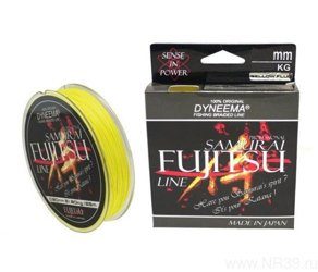 Шнур плетеный FUJITSU 125м 0,80мм, 81,90кг  Yellow fluo