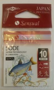 Крючки Sensual Sode №10 зол.(10 шт./уп.) MIKADO