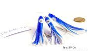 Подвеска морская Mikado Octopus Rig, 8cm, 3x6/0 (Blue/white)